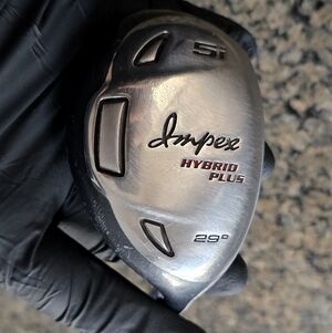 Impex hybrid plus 5i iron 29° powerflex filament wound 501 frequency calibrated